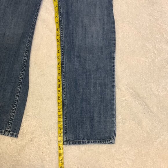 Vtg MARLBORO CLASSICS Womens Wide Leg Denim Jeans W34 L30  Cotton Made in USA - Picture 4 of 10